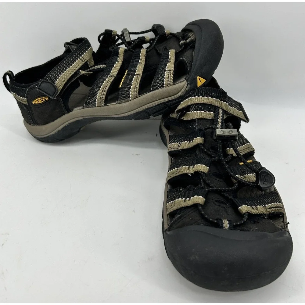 Keen Newport H2 Waterproof Sandals Black With Olive Kids Size 5